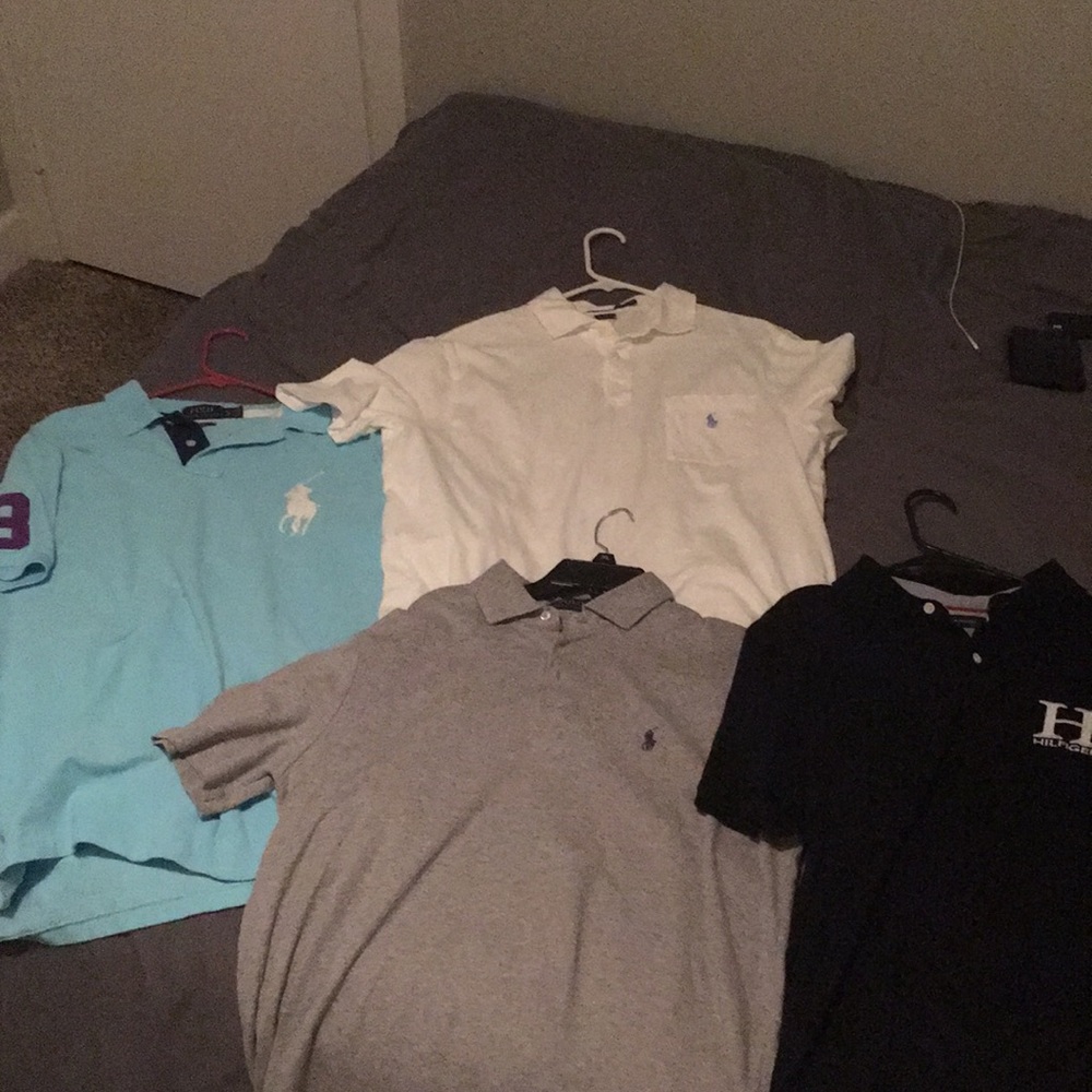 Ralph Lauren and Tommy Hilfiger polos
